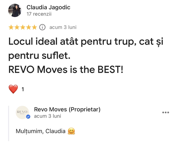 Recenzie membru REVO Moves