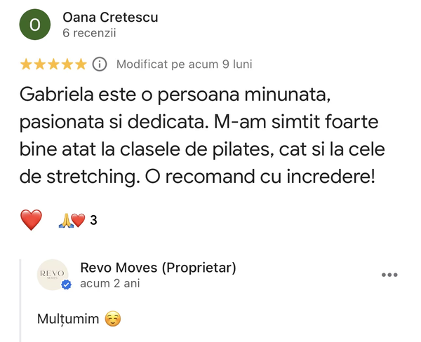 Recenzie membru REVO Moves
