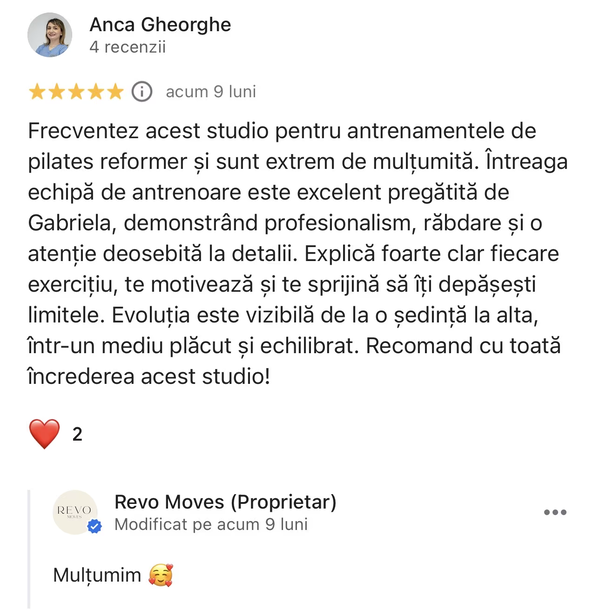 Recenzie membru REVO Moves