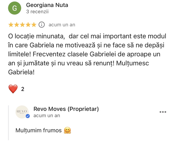 Recenzie membru REVO Moves
